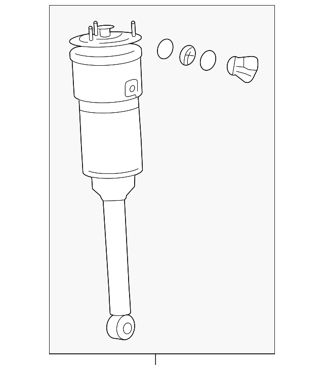 2010-2012 Lexus LS600h - Shock Absorber - Lexus (48090-50281) - GK Auto Parts