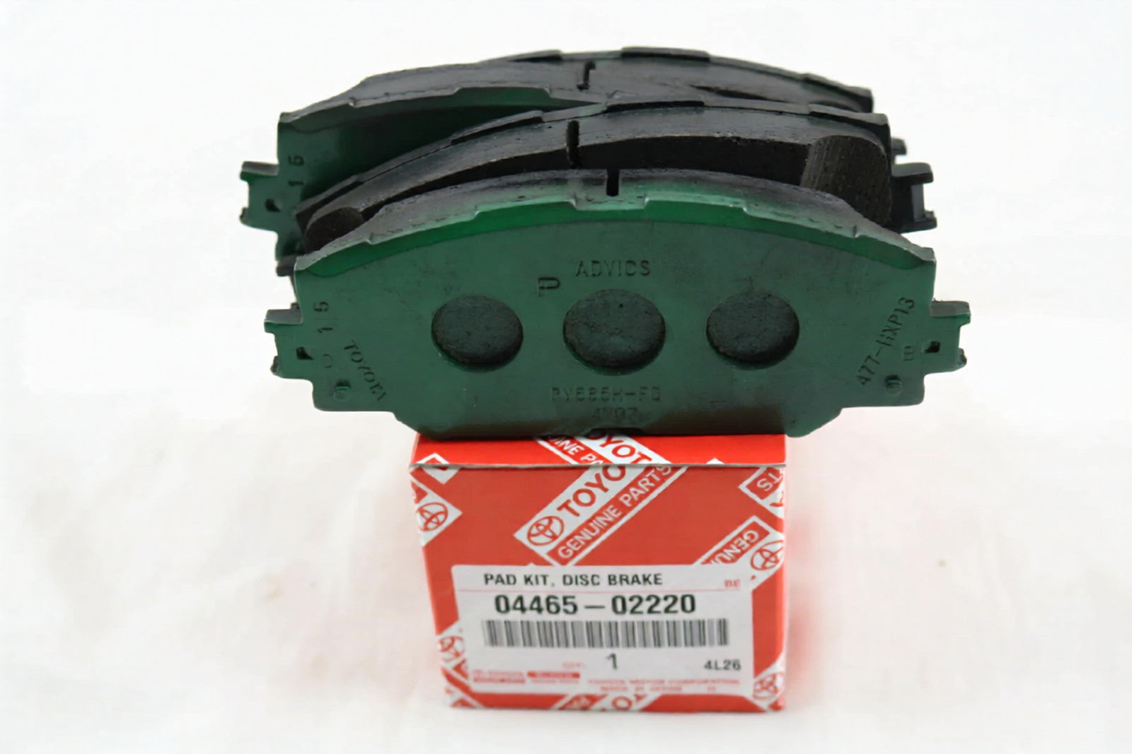 0446502220 Genuine Toyota PAD KIT, DISC BRAKE, FRONT 04465-02220 - GK Auto Parts