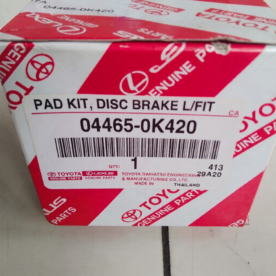 Genuine Front Disc Brake Pads 2015-2023 Toyota Hilux GUN KUN TGN 04465-0K420 OEM - GK Auto Parts