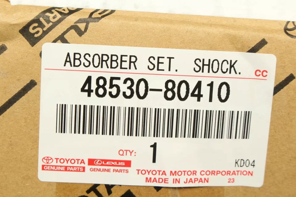 4853080410 Genuine Toyota ABSORBER ASSY, SHOCK, REAR, RH/LH 48530-80410 - GK Auto Parts