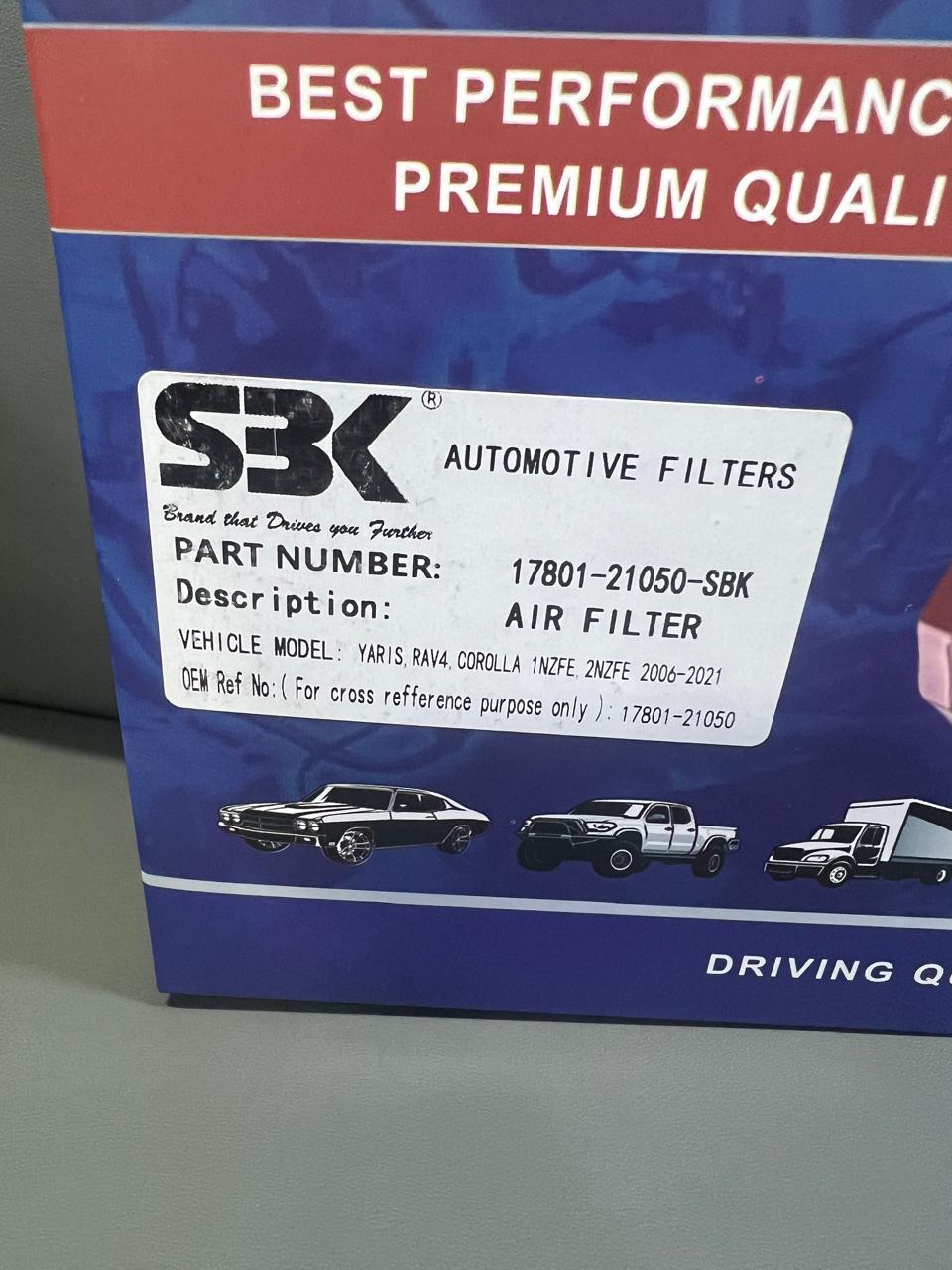 Toyota Genuine 17801-21050 Element Sub-Assy Air Cleaner Filter OEM - GK Auto Parts