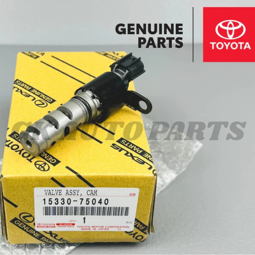 15330-75040 VALVE ASSY CAMSHAFT TIMING OIL CONTROL GENUINE TOYOTA 15330-0C020 OE - GK Auto Parts
