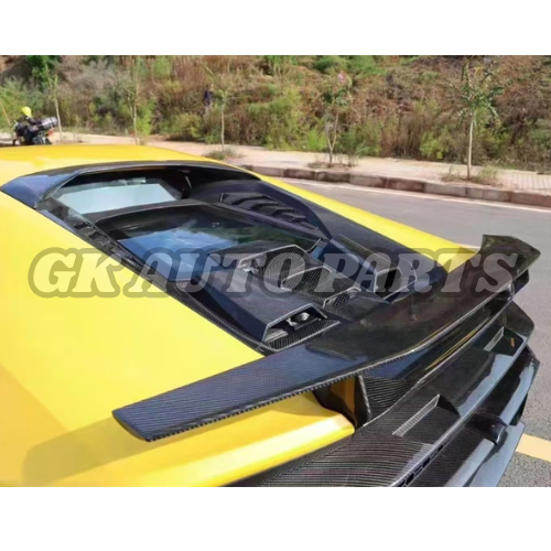 Used for Lamborghini Huracan LP610 LP580 Modified with True Carbon Fiber Glass T-style Engine Hood Body Kit