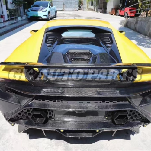 Used for Lamborghini Huracan LP610 LP580 Modified with True Carbon Fiber Glass T-style Engine Hood Body Kit