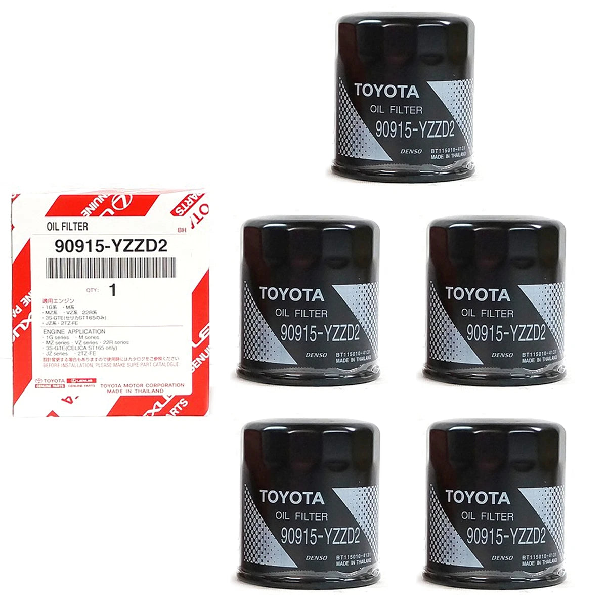 Engine OIL FILTER for TOYOTA Vigo Revo Innova Fortuner Lexus 90915-YZZD2 1pc set - GK Auto Parts