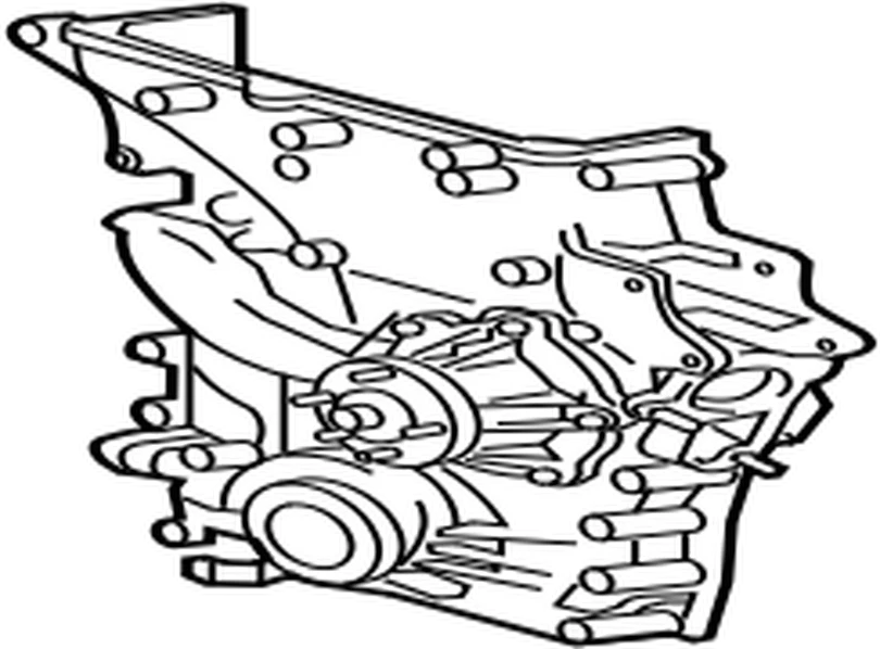 1131075074 Genuine Toyota COVER SUB-ASSY, TIMING CHAIN OR BELT 11310-75074 - GK Auto Parts