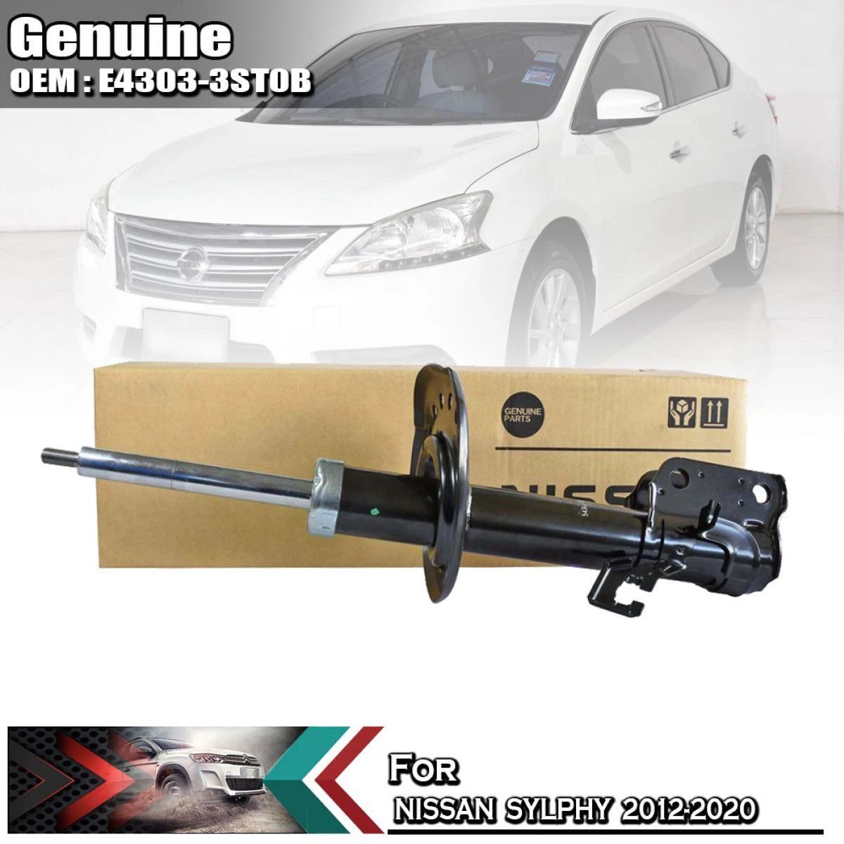 E4303-3ST0B Strut Kit Front LH Suspension For Nissan Sylphy 2012-2020 - GK Auto Parts