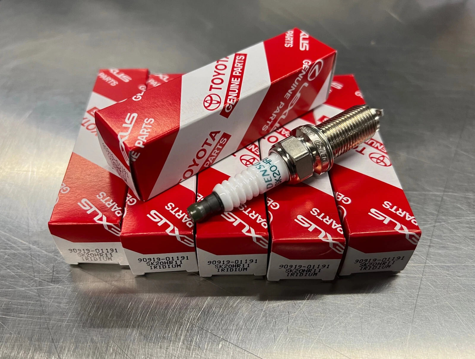 OEM GENUINE TOYOTA 1GR-FE 4.0L V6 IRIDIUM SPARK PLUG SET OF 10 90919-01191 - GK Auto Parts
